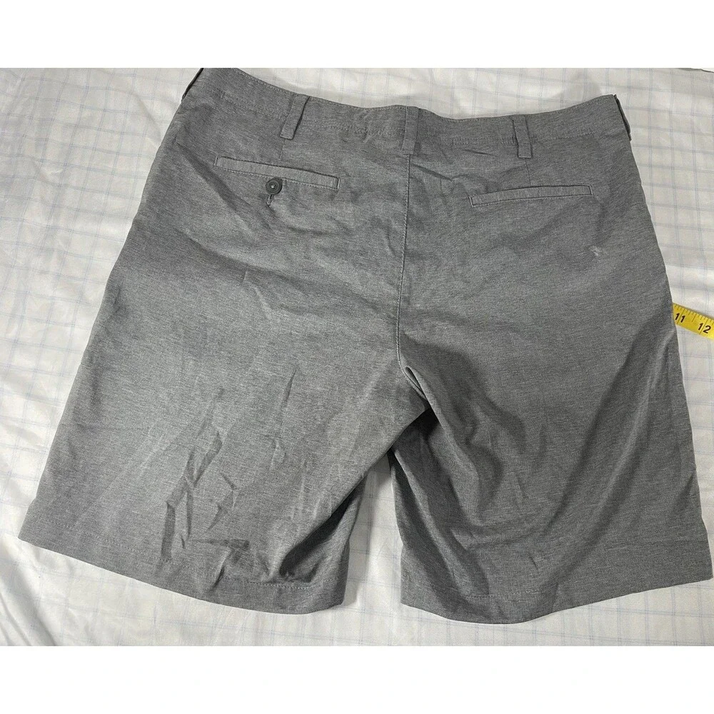 BCG Men's Performance Golf Shorts Size 40W Gray Heather Flat Front Athletic